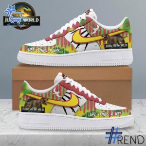 From casual to standout — 1 Jurassic World Life Find A Way Air Force Shoes says it all.