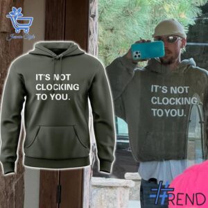 Take every step in comfort with 1 Justin Bieber It's Not Clocking To You Hoodie