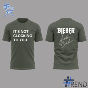 Premium Justin Bieber Sign It's Not Clocking To You Shirt designed for a modern, versatile style.