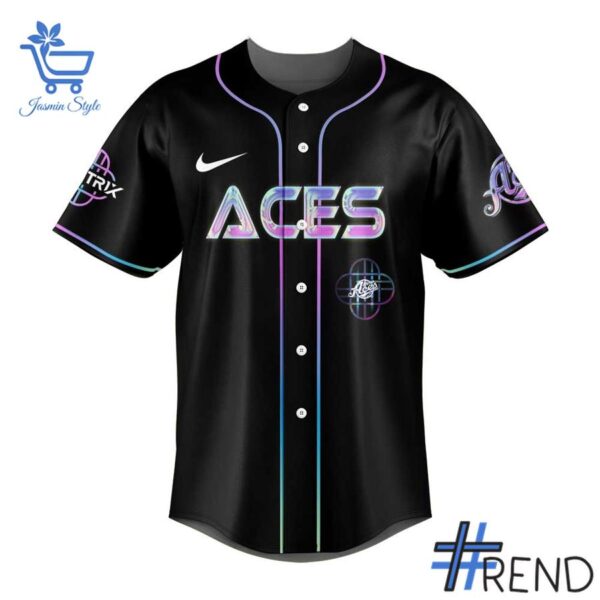 Layered outfit featuring 2 KPop Demon Hunters ACES Baseball Jersey as the key piece