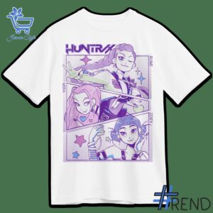 Layered outfit featuring 1 KPop Demon Hunters Team T Shirt as the key piece