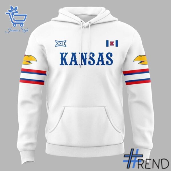 2 Kansas Jayhawks Football 2025 Whitehawk Hoodie designed with a clean aesthetic for everyday wear