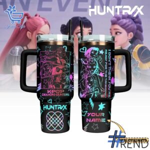 Layered outfit featuring 1 Kpop Demon Hunters Takedown Huntrix Tumbler 40oz as the key piece