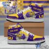 Level up your look with the bold style of 1 LSU Tigers Stand Right Up and Roar Air Jordan Shoes.
