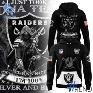 1 Las Vegas Raiders DNA Test Hoodie designed with a clean aesthetic for everyday wear