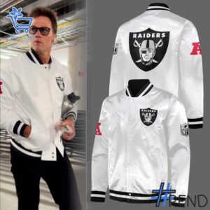 1 Las Vegas Raiders NFL 2025 Baseball Jacket featuring a bold design for everyday confidence.