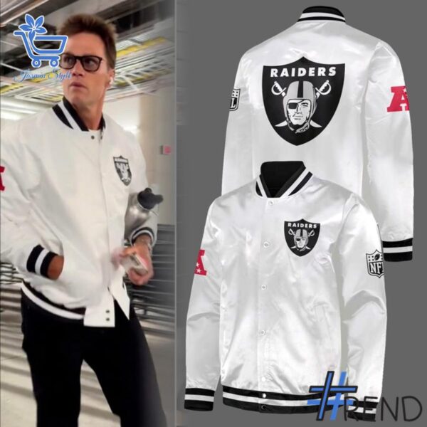 1 Las Vegas Raiders NFL 2025 Baseball Jacket featuring a bold design for everyday confidence.