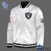 2 Las Vegas Raiders NFL 2025 Baseball Jacket featuring a bold design for everyday confidence.