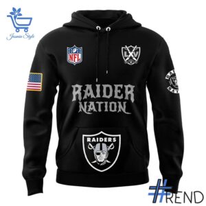 2 Las Vegas Raiders Nation Hoodie designed with a clean aesthetic for everyday wear
