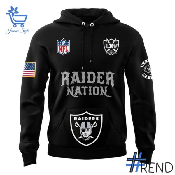 2 Las Vegas Raiders Nation Hoodie designed with a clean aesthetic for everyday wear
