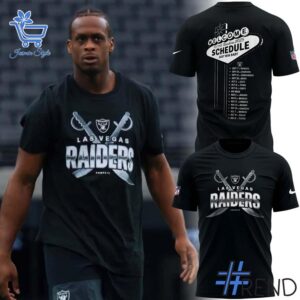 1 Las Vegas Raiders Welcome to the Raiders 2025 schedule Shirt featuring a bold design for everyday confidence.