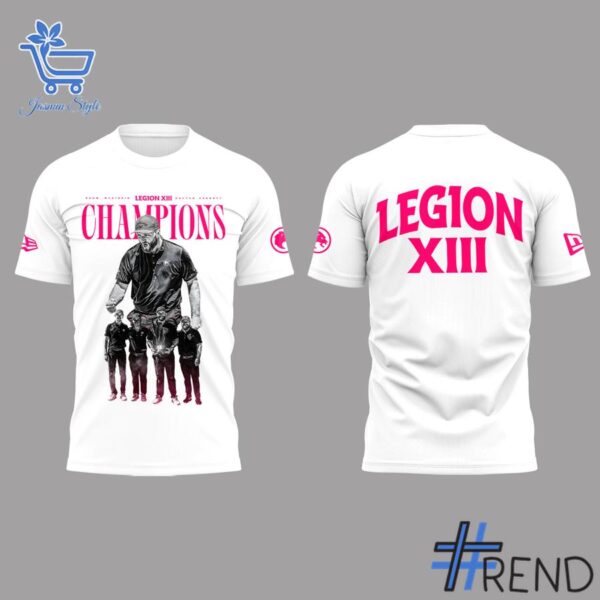 Premium Legion Back To Back Champions Tshirt designed for a modern, versatile style.