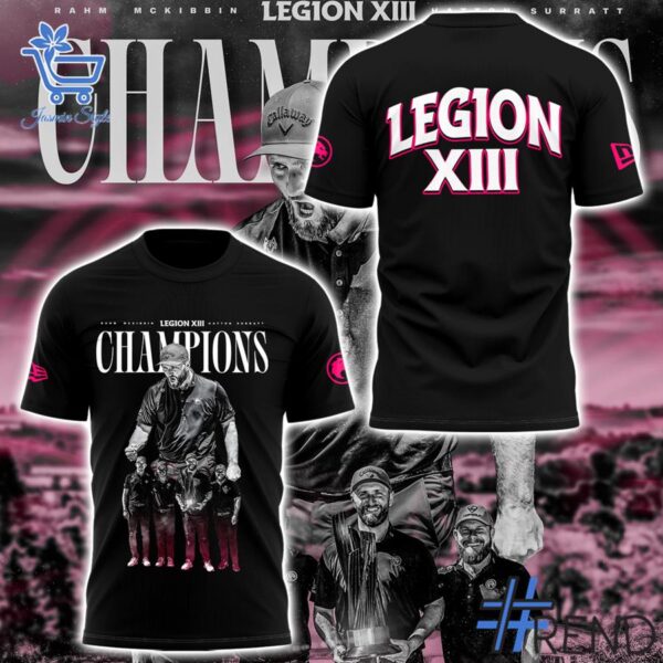 Premium Legion Back To Back Champions Tshirt designed for a modern, versatile style.