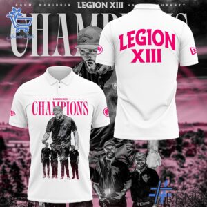 Level up your look with the bold style of 1 Legion XIII Back To Back Champions Polo Shirt.