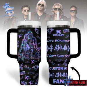 Take every step in comfort with 1 Life Without Def Leppard I don't Think So Tumbler 40oz