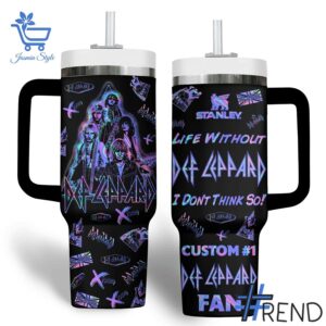 Take every step in comfort with 2 Life Without Def Leppard I don't Think So Tumbler 40oz