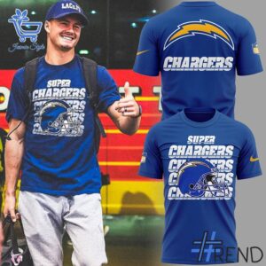 2 Los Angeles Chargers 2025 Season Hoodie designed with a clean aesthetic for everyday wear