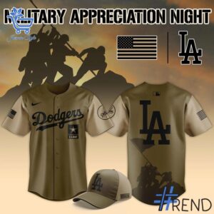 High-quality 1 Los Angeles Dodgers 2025 Military Appreciation Night Jersey featuring a stylish design for a standout look.