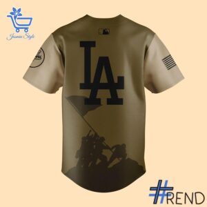 High-quality 3 Los Angeles Dodgers 2025 Military Appreciation Night Jersey featuring a stylish design for a standout look.