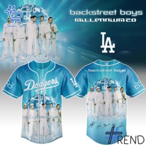 Bold and versatile 1 Los Angeles Dodgers Backstreet Boys Baseball Jersey for any occasion.