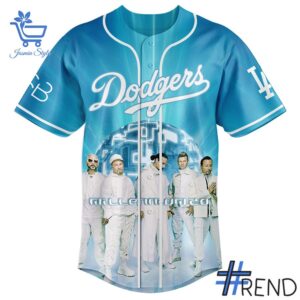 Bold and versatile 2 Los Angeles Dodgers Backstreet Boys Baseball Jersey for any occasion.