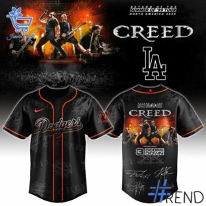 Premium Los Angeles Dodgers Creed Baseball Jersey designed for a modern, versatile style.
