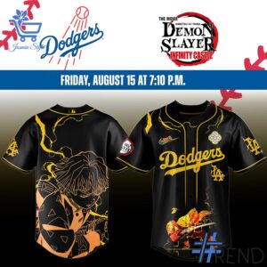 Crafted with care, the 1 Los Angeles Dodgers Demon Slayer 2025 jersey delivers a versatile look and lasting quality.