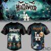 Layered outfit featuring 1 Los Angeles Dodgers Halloween 2025 Baseball Jersey as the key piece