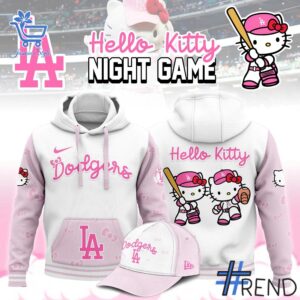 Crafted with care, the 1 Los Angeles Dodgers Hello Kitty Night Game 2025 Hoodie delivers a versatile look and lasting quality.