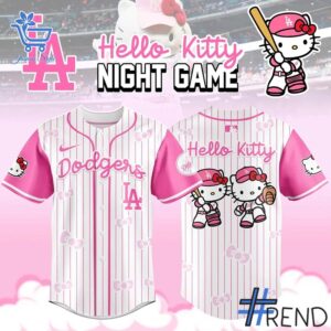 Stylish 1 Los Angeles Dodgers Hello Kitty Night Game jersey designed for everyday wear and lasting comfort.