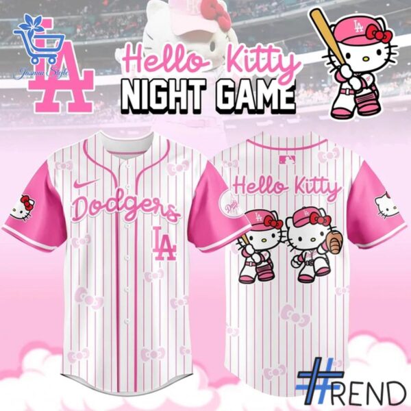 Stylish 1 Los Angeles Dodgers Hello Kitty Night Game jersey designed for everyday wear and lasting comfort.