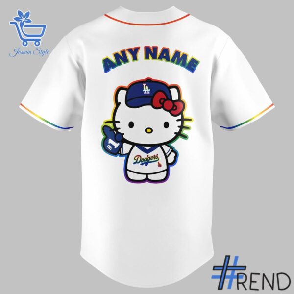 From casual to standout — 3 Los Angeles Dodgers Hello Kitty Night LGBT Jersey says it all.