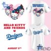 High-quality 1 Los Angeles Dodgers Hello Kitty and friends Jersey featuring a stylish design for a standout look.