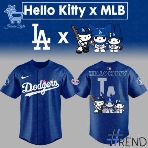 Crafted with care, the Los Angeles Dodgers Hello Kitty blue Jersey delivers a versatile look and lasting quality.