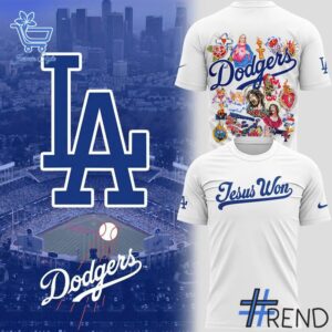 The 1 Los Angeles Dodgers Jesus Won Shirt delivers iconic streetwear energy.