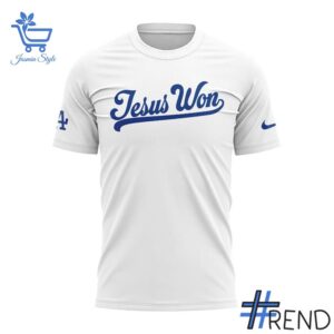 The 2 Los Angeles Dodgers Jesus Won Shirt delivers iconic streetwear energy.