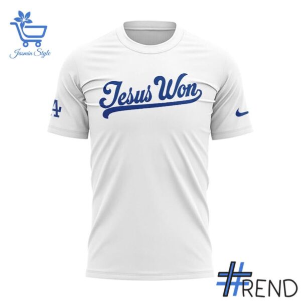 The 2 Los Angeles Dodgers Jesus Won Shirt delivers iconic streetwear energy.