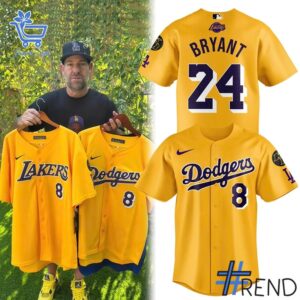 The 1 Los Angeles Dodgers Kobe Bryant 8 24 Jersey delivers iconic streetwear energy.