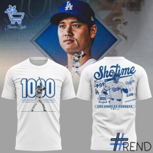 Crafted with care, the 2 Los Angeles Dodgers Shohei 1000 Career Hits Shirt delivers a versatile look and lasting quality.