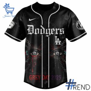 From casual to standout — 2 Los Angeles Dodgers Suicideboys Grey Day 2025 Jersey says it all.