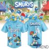 Premium quality 1 Los Angeles Dodgers The Smurfs 2025 jersey with a modern, versatile look