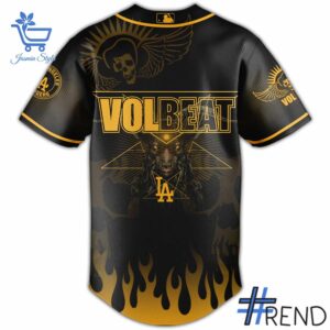 Premium quality 3 Los Angeles Dodgers VOLBEAT Baseball Jersey with a modern, versatile look