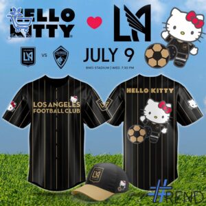 Level up your look with the bold style of 1 Los Angeles FC x Hello kitty Day 2025 Jersey.