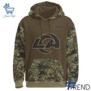 2 Los Angeles Rams US Army 250th Birthday Hoodie designed with a clean aesthetic for everyday wear