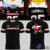 Bold and versatile 1 Louisville Cardinals Premier Strategy Throwback Present Logo Shirt for any occasion.