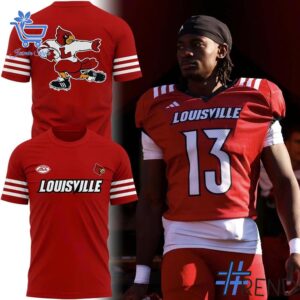 Bold and versatile 2 Louisville Cardinals Premier Strategy Throwback Present Logo Shirt for any occasion.