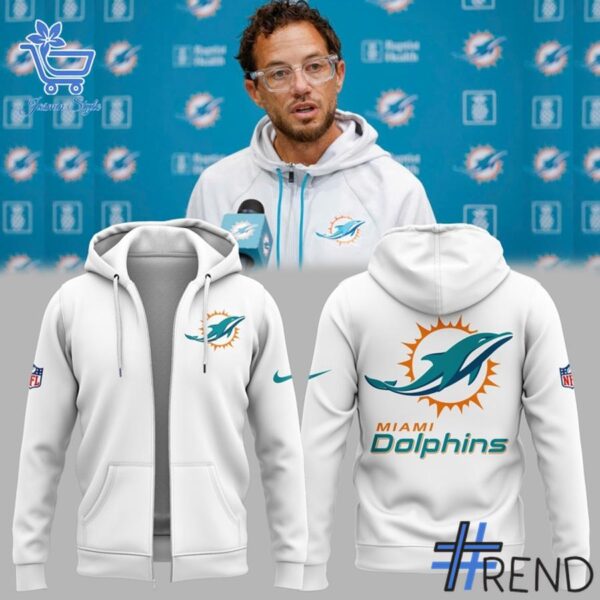 4 Miami Dolphins Coach Mike McDaniel Hoodie featuring a bold design for everyday confidence.