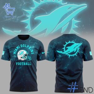 The 2 Miami Dolphins Football Special Logo Hoodie brings a timeless classic into today’s style