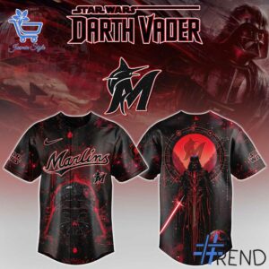 Premium quality 1 Miami Marlins MLB Star Wars Baseball Jersey with a modern, versatile look