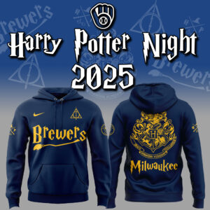 Level up your look with the bold style of Milwaukee Brewers Harry Potter Night Hoodie jpg.